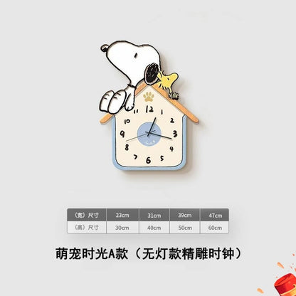 Snoopy Wall Clock - Cartoon Character Design Indoor Decor