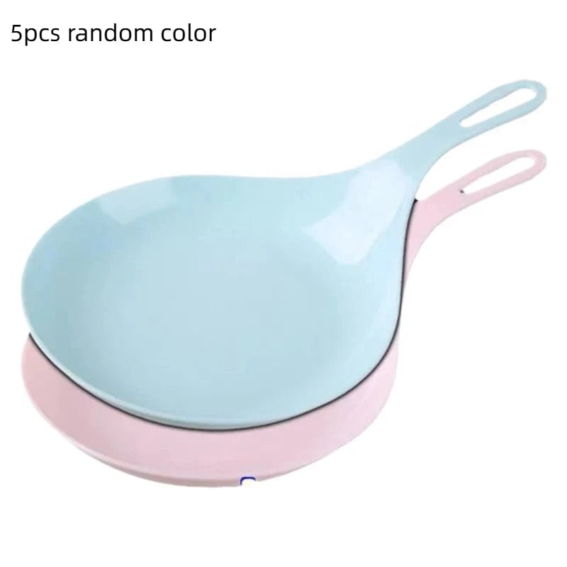 Korean Style Handled Serving Spoon Plate - Sauce Dish Tasting Bowl