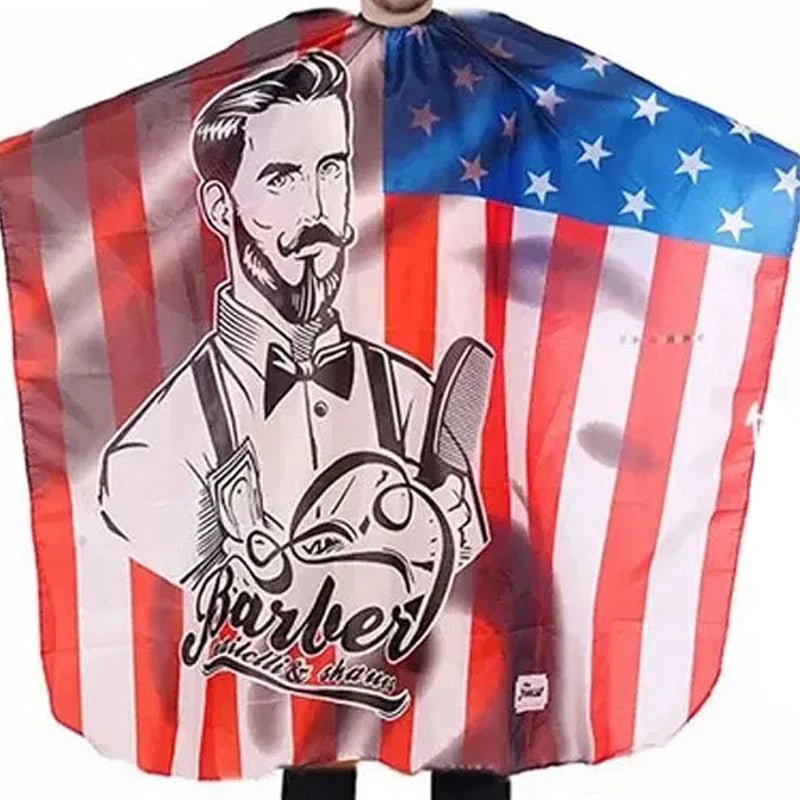 Waterproof Hair Cutting Cape - Adjustable Snap Barber Cloak