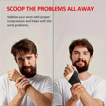 Adjustable Wrist Brace Support Wrap - Carpal Tunnel Relief Men Women