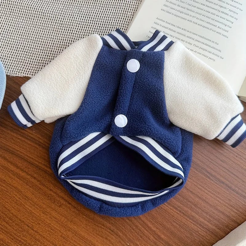 Winter Dog Jacket Coat - Warm Fleece Sweatshirt for Small Medium Dogs