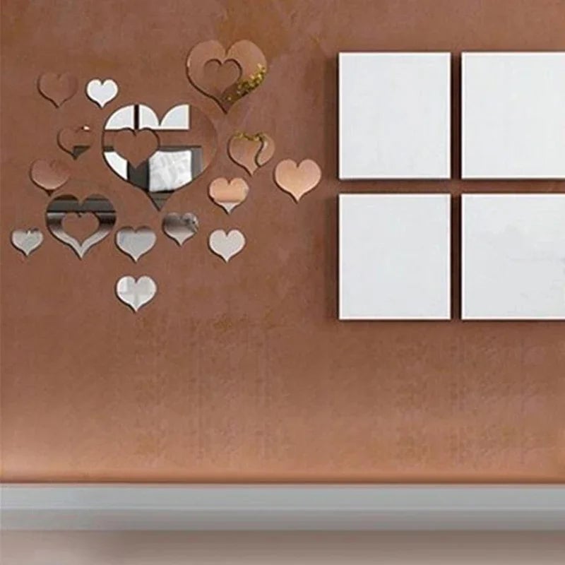 3D Acrylic Mirror Wall Sticker Round Self-Adhesive Removable Decal