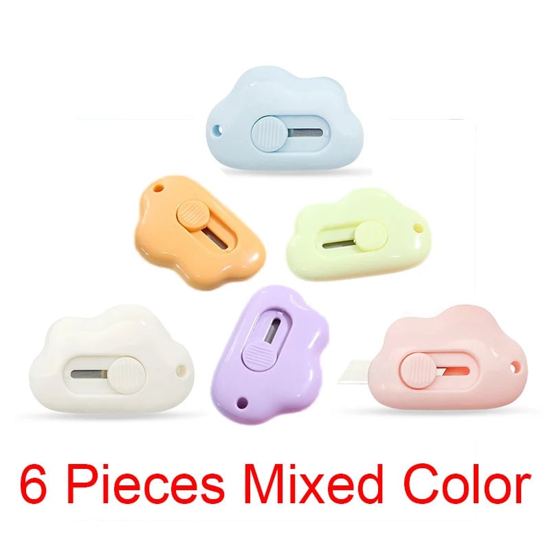 Mini Pocket Cloud Art Utility Knife - Refillable Paper Cutter Craft Tool