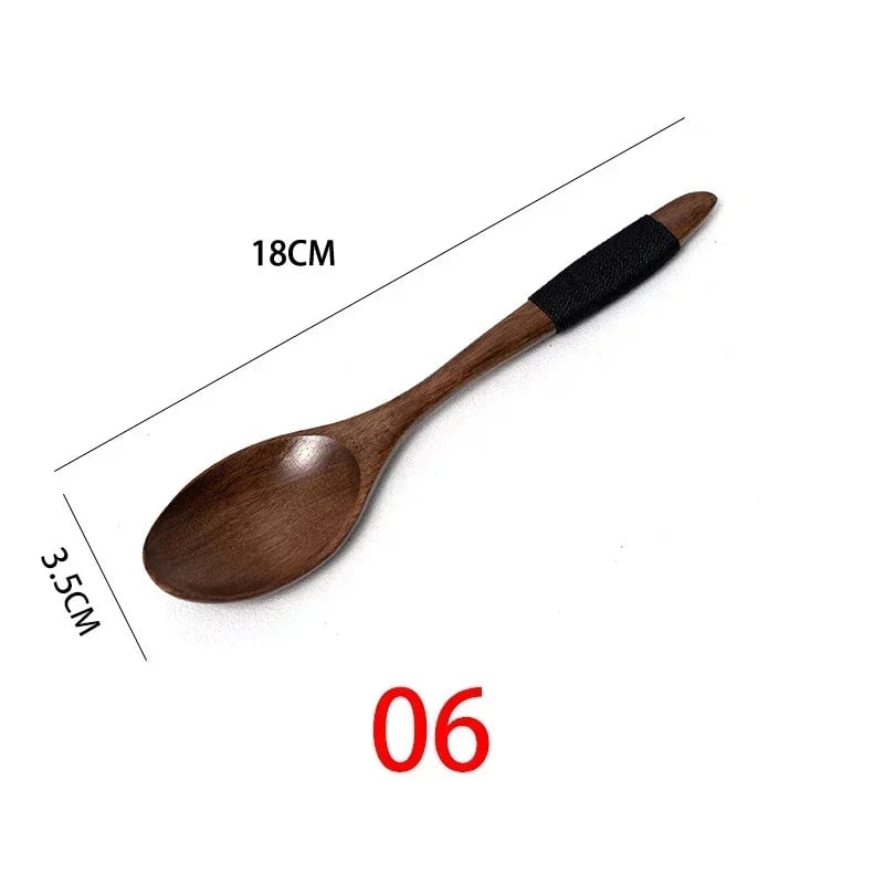Natural Wooden Cooking Spoons - Multi-Purpose Kitchen Utensil Set