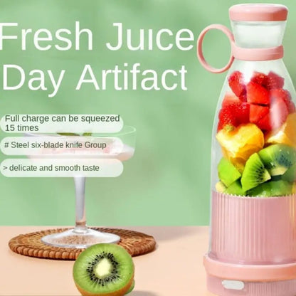 USB Rechargeable Mini Blender 6-Blade Portable Smoothie Maker 380ml