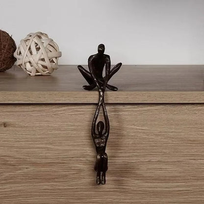 Abstract Resin Dance Couple Sculpture - Modern Home Art Decoration