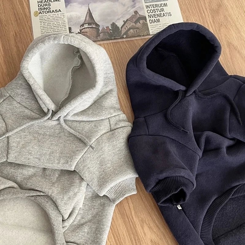 Soft Fleece Dog Hoodie - Warm Pet Clothes Small Medium Dogs