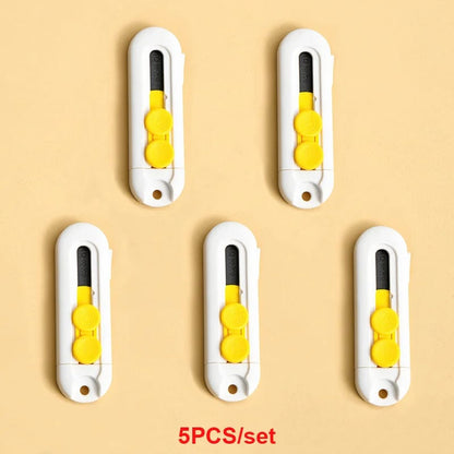 Magnetic Mini Box Cutter - Portable Folding Knife Replaceable Blade