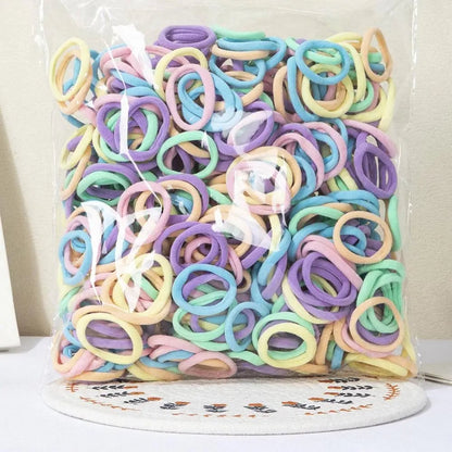 30-200pcs Nylon Hair Bands Set - Basic Ponytail Holders & Ties