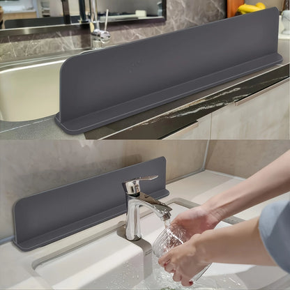 Silicone Sink Splash Guard - Kitchen Water Barrier