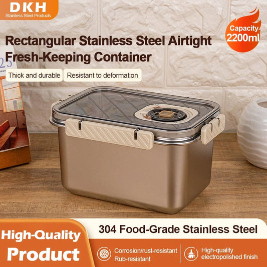 MTM 2200ml 304 Stainless Steel Airtight Bento Food Container