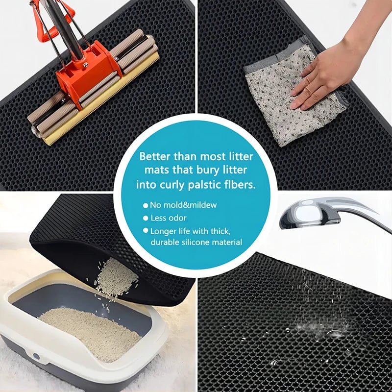 Eva Double Layer Waterproof Non-Slip Cat Litter Pad Protection Mat