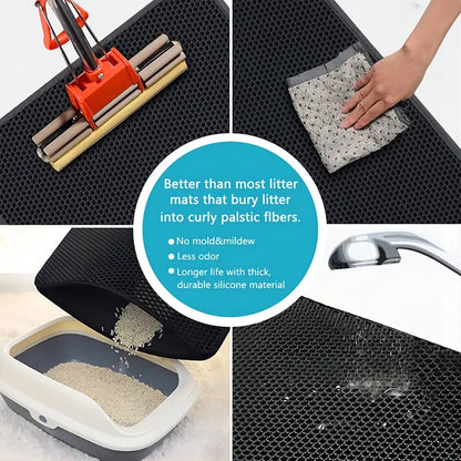 Eva Double Layer Waterproof Non-Slip Cat Litter Pad Protection Mat