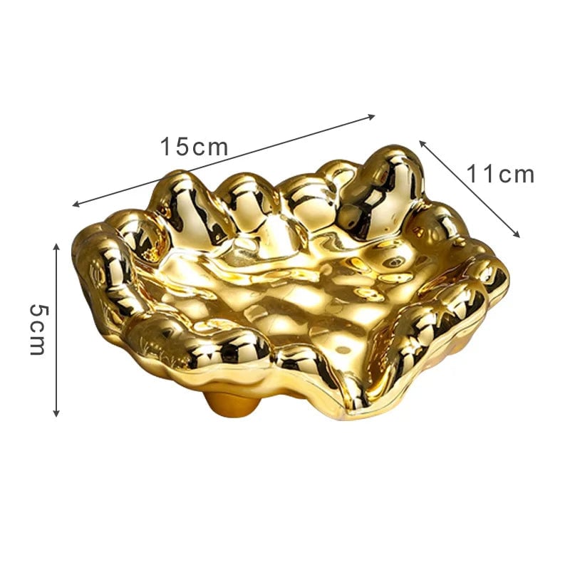 Cloud Shape Self-Draining Plastic Soap Dish - Bathroom Shower Tray