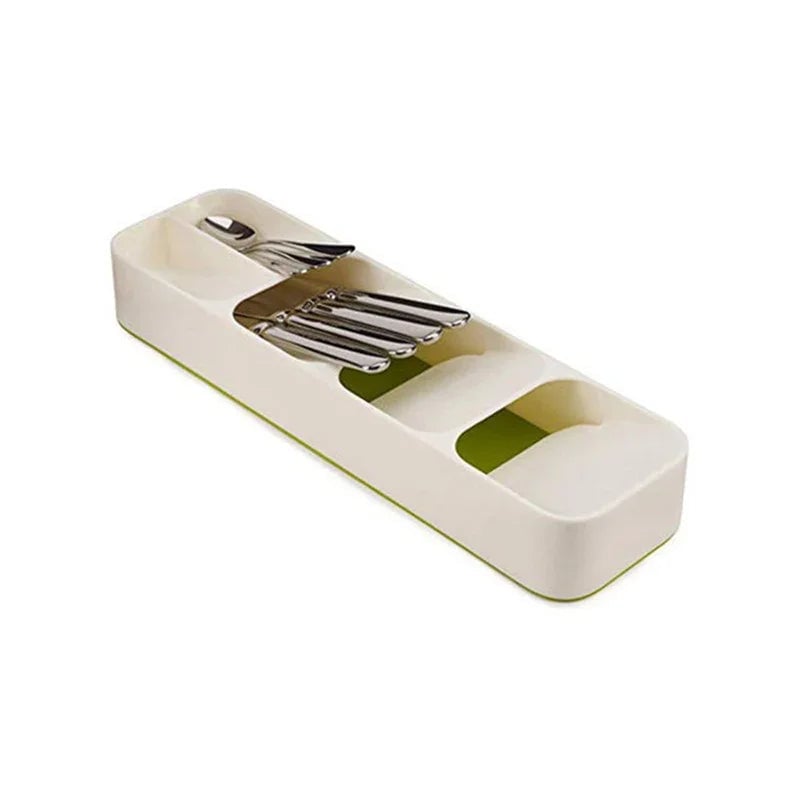 Kitchen Drawer Organizer Tray - Cutlery Storage Box Silverware
