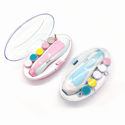 Electric Baby Nail Care Set - Toddler Nail Clipper File Scissors