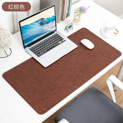 Large Waterproof PU Leather Desk Pad - Non-slip Mouse Mat Cover