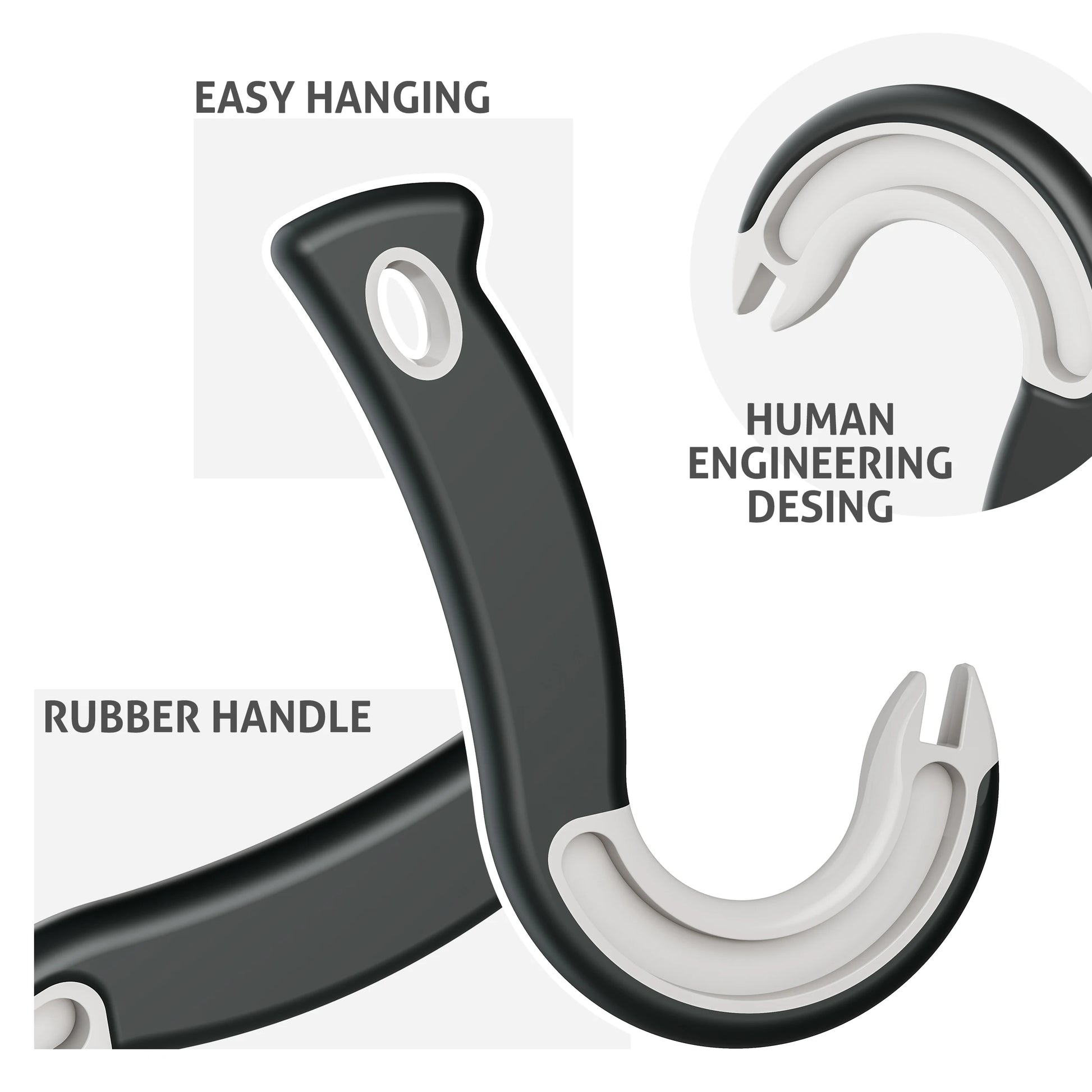 Easy-Grip Hook Can Opener - Durable Plastic Home & Restaurant Tool