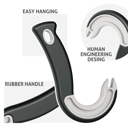 Easy-Grip Hook Can Opener - Durable Plastic Home & Restaurant Tool