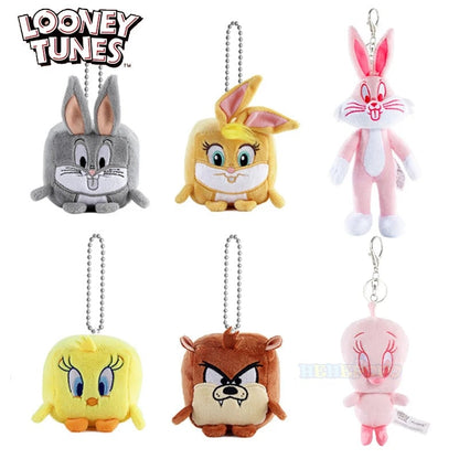 Looney Tunes Plush Keychain Set - Bugs Bunny Tweety Lola Pendant