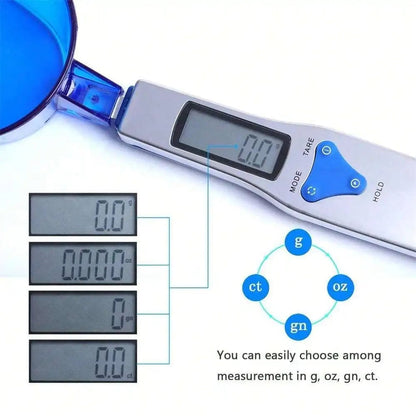 Digital Kitchen Scale 300g/0.1g Precision + 3 Measuring Spoons