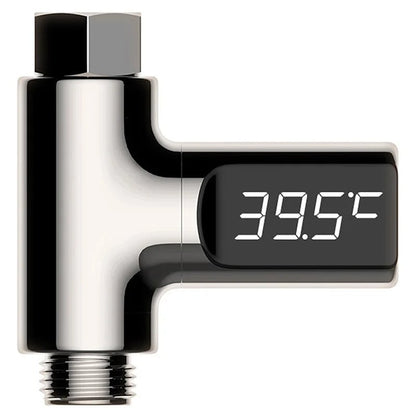 LED Display Water Thermometer 5-85℃ Self-Powered Baby Shower Monitor