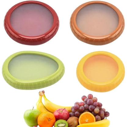 Silicone Fruit Storage Boxes Set - Reusable Food Savers 1-4Pcs