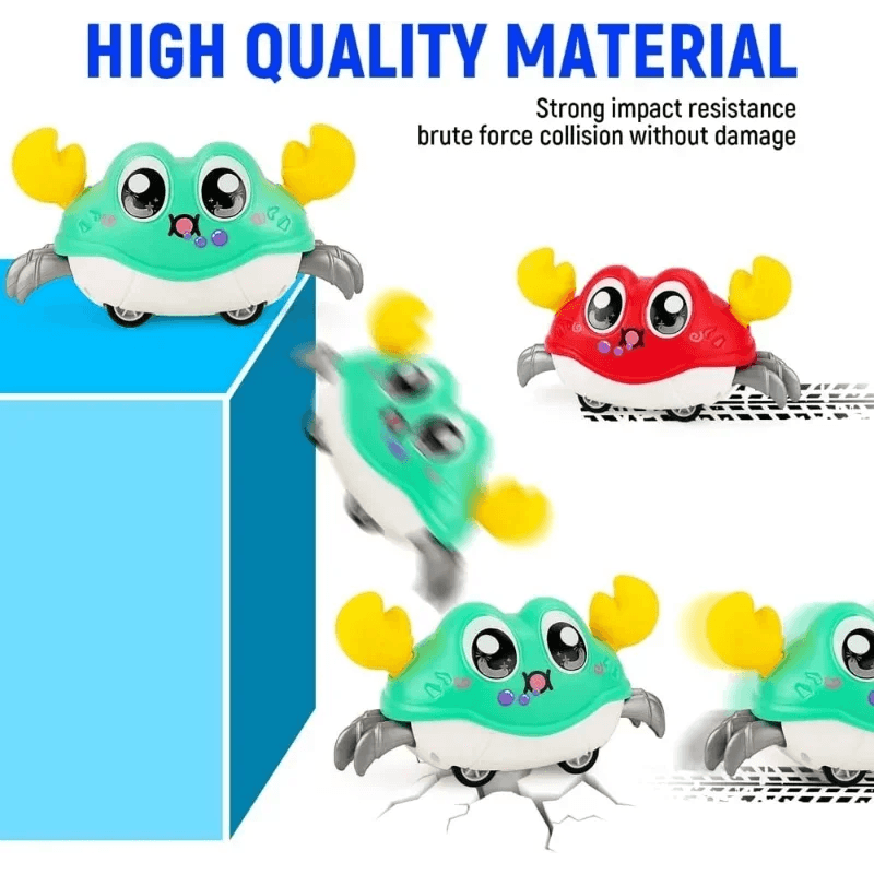 Double Force Walking Crab Sensory Toy Interactive Crawling Baby