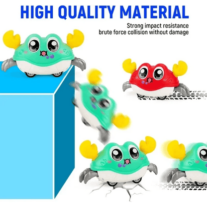 Double Force Walking Crab Sensory Toy Interactive Crawling Baby