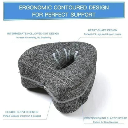 Memory Foam Leg Pillow Hollow Heart Pregnancy Sciatica Hip Relief