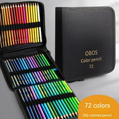 Professional Colored Pencils Set 200/120/72/48 Oil Watercolor Art