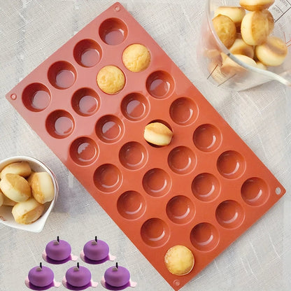 3D Half Sphere Silicone Mold - DIY Baking Cake Pudding Mousse