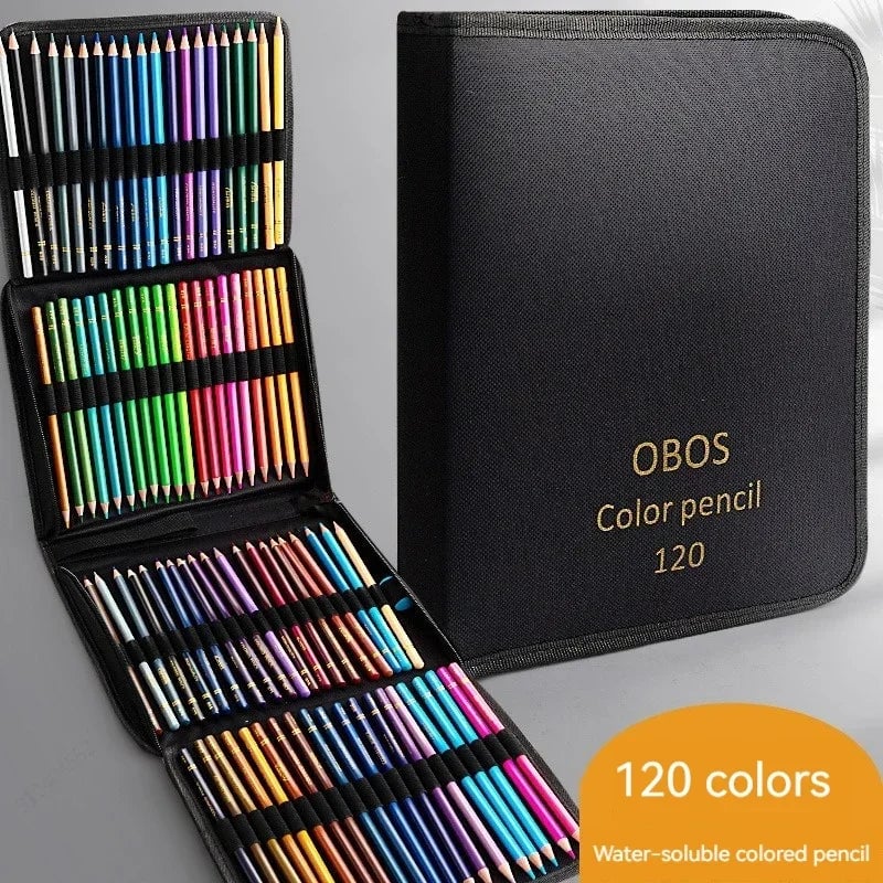 Professional Colored Pencils Set 200/120/72/48 Oil Watercolor Art