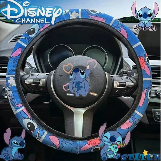 15 Inch Disney Stitch Steering Wheel Cover Universal Fit Kawaii