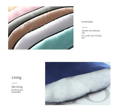 Imitation Silk Sleep Eye Mask - Portable Travel Blindfold Eyepatch