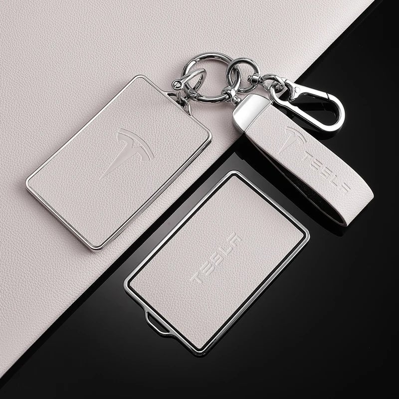 TPU Leather Tesla Key Fob Case NFC Compatible Model 3/S/X/Y Cover