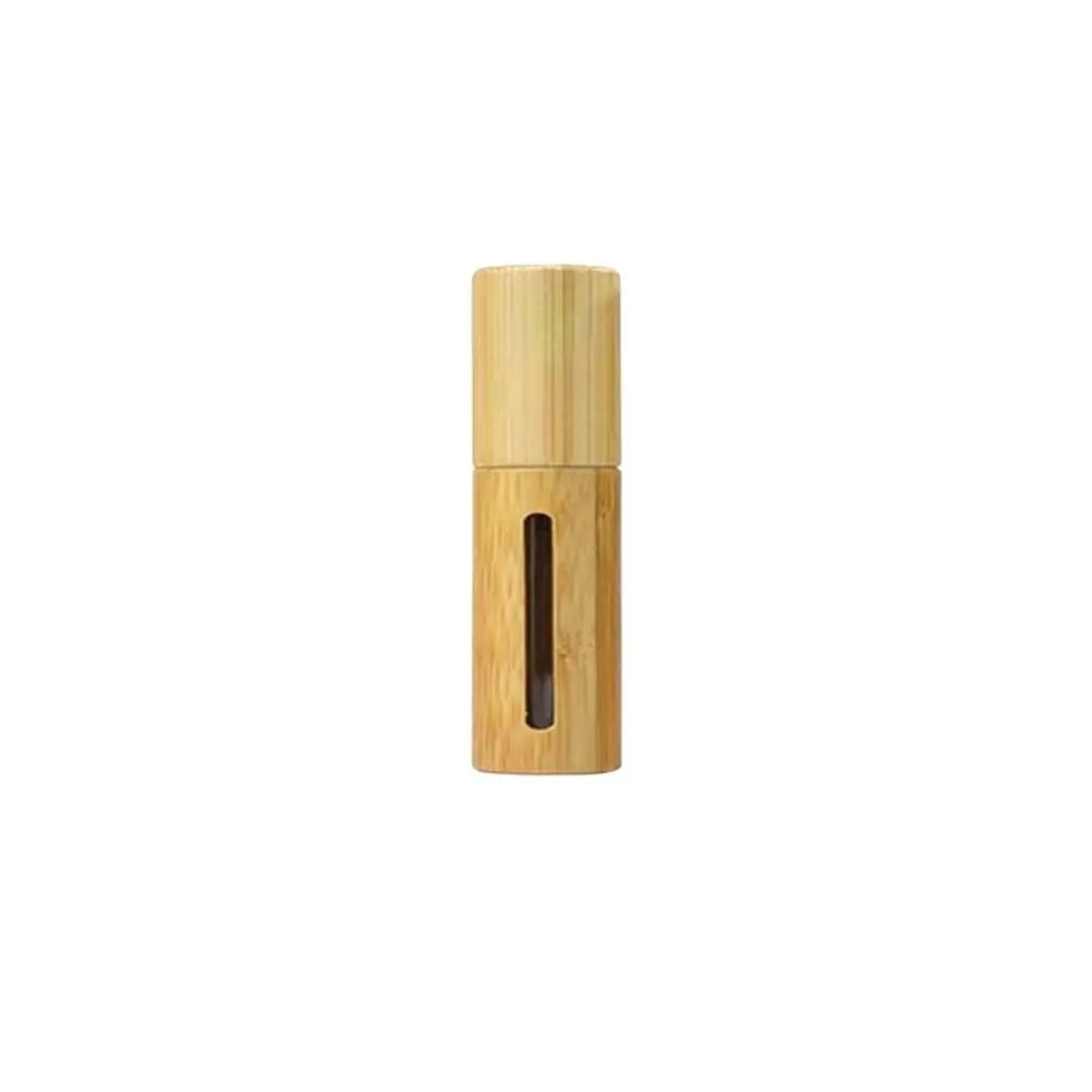 Bamboo Wood Roller Ball Bottles - Essential Oil Sample Vials 10ml