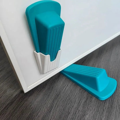 Safety Silicone Door Stopper - Anti-Collision Block Wedge