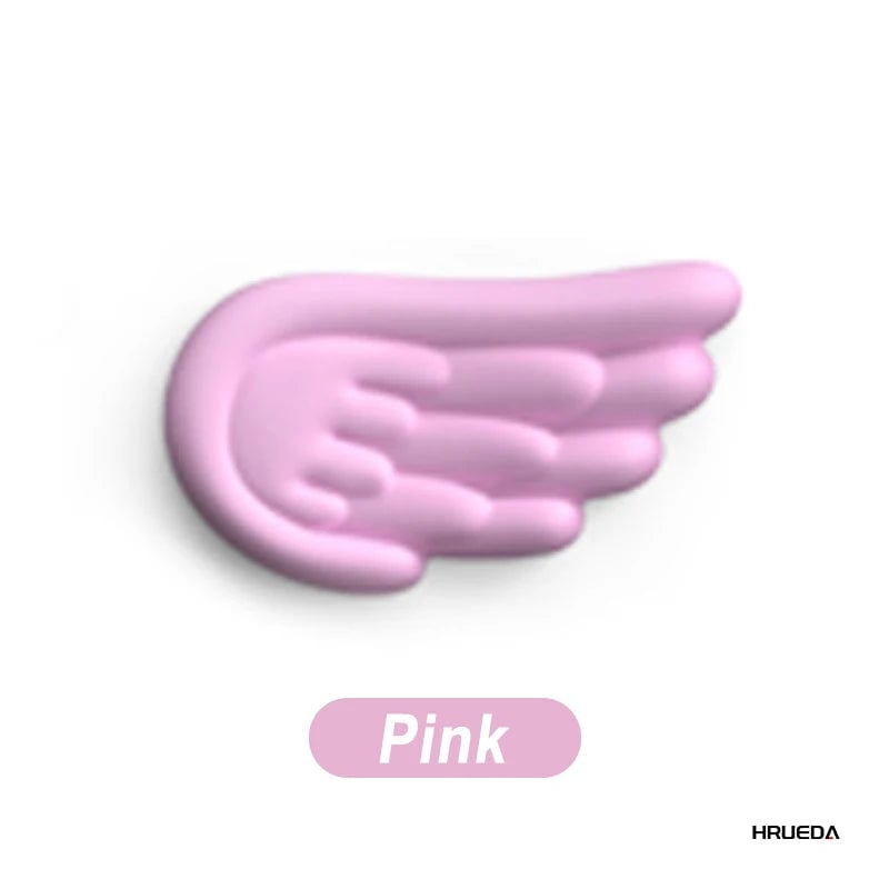 Memory Foam Ergonomic Keyboard Mouse Wrist Rest Pad Set Angel Wing