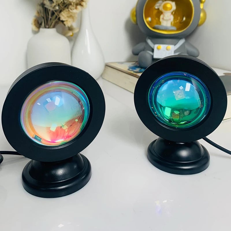 LED USB Sunset Projector Light - Portable Mood Lamp Home Decor