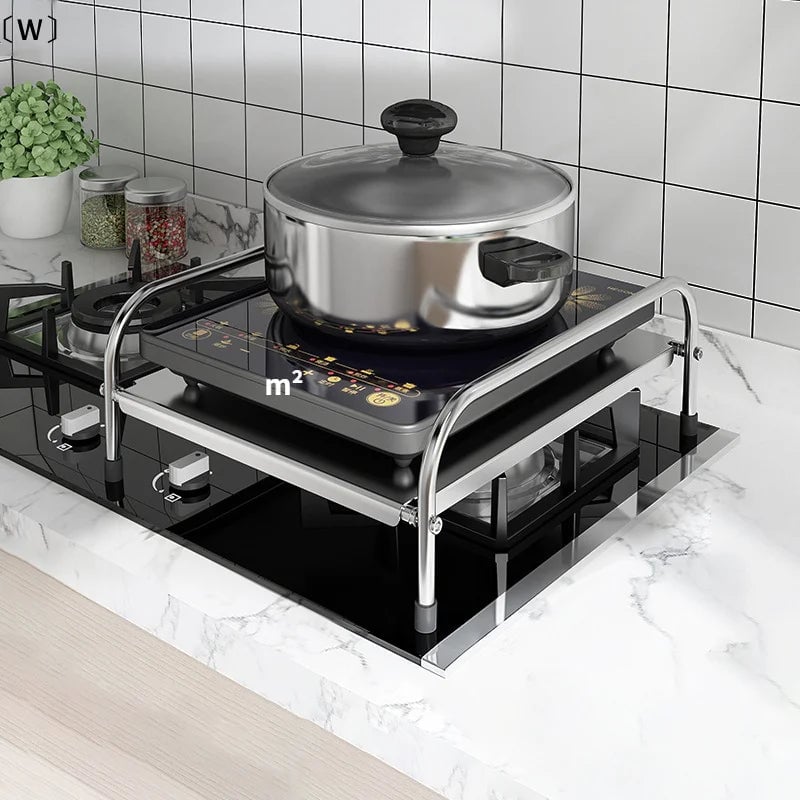 Stainless Steel Induction Cooker Floor Stand Multifunctional Rack