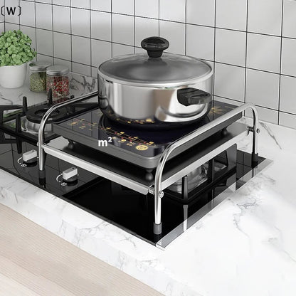 Stainless Steel Induction Cooker Floor Stand Multifunctional Rack