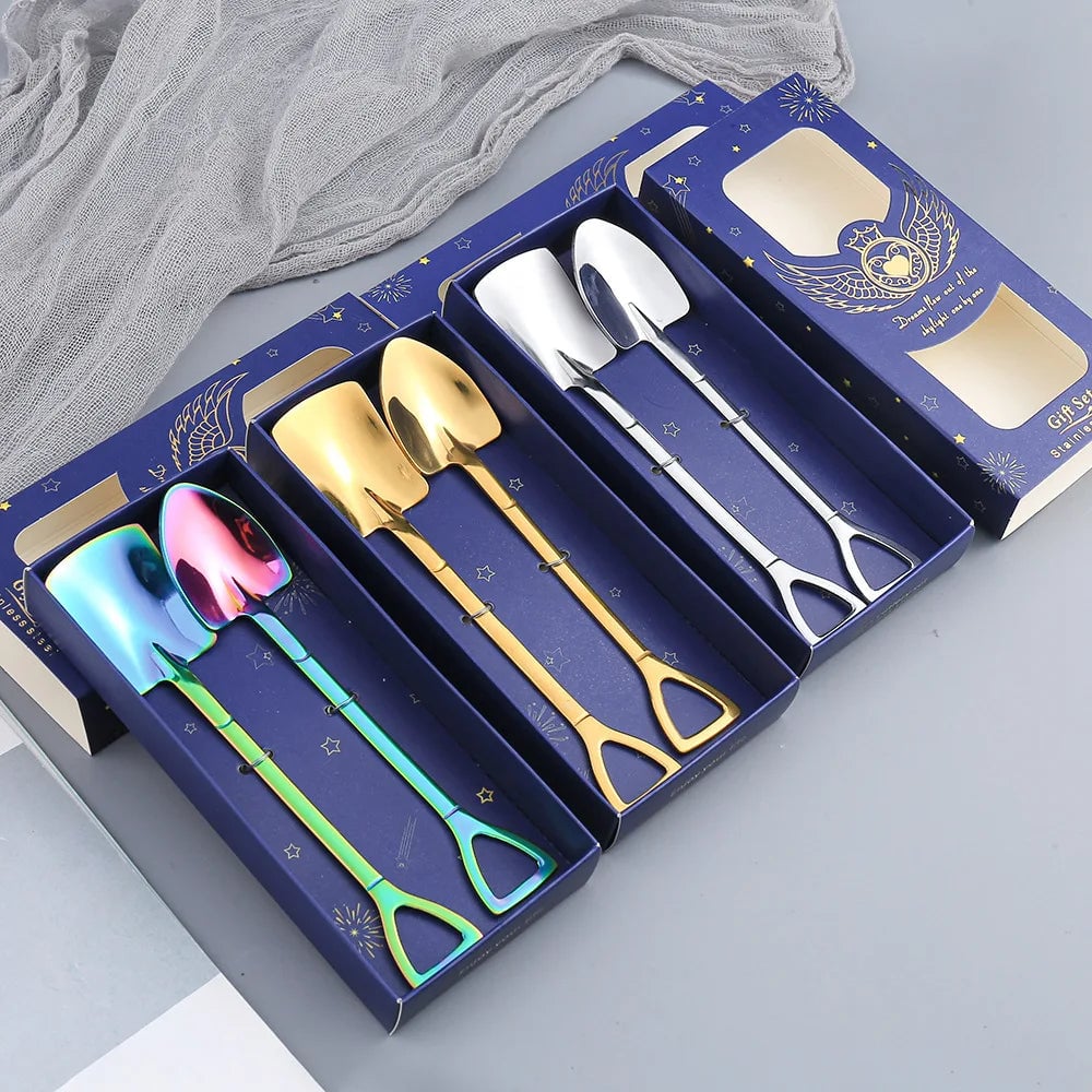 Stainless Steel Shovel Spoon - Ice Cream Watermelon Flat Tip