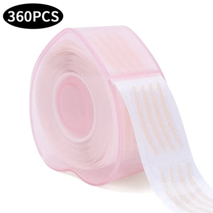360Pcs Double Eyelid Tape Clear Beige Natural Eye Fold Stickers
