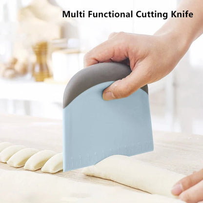 Stainless Steel Dough Scraper with Measurement Scale - Bench Cutter