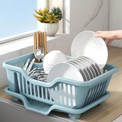Countertop Kitchen Drain Bowl Rack - Tableware Storage Organizer