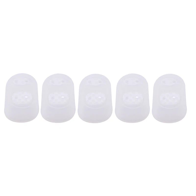 5pcs Silicone Thimbles Hollowed Breathable Finger Protectors DIY