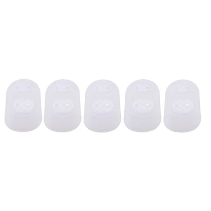 5pcs Silicone Thimbles Hollowed Breathable Finger Protectors DIY