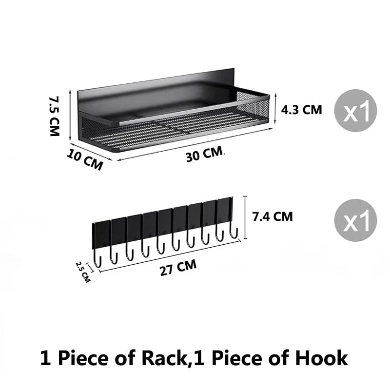 Magnetic Spice Rack Refrigerator Storage Organizer Kitchen Shelf
