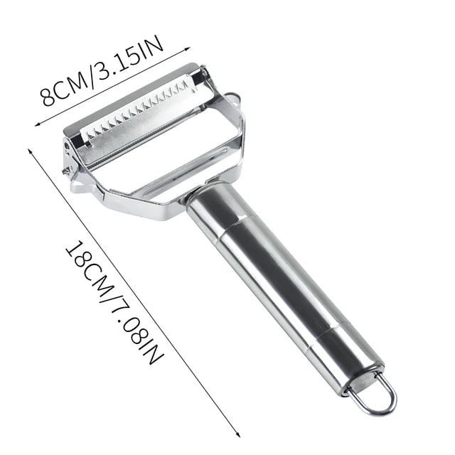 Stainless Steel Double Head Vegetable Peeler Melon Fruit Planer